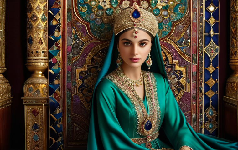 튀르키예 전통 의상 및 현대 패션 - **Prompt 1: Ottoman Imperial Grandeur**
    A regal Ottoman noblewoman, exuding elegance and power, ...