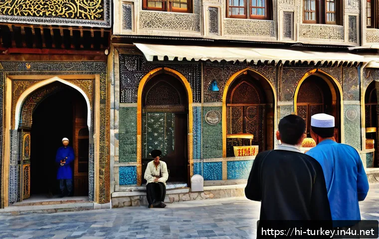 튀르키예 여행 가이드북 추천 - A detailed scene of Istanbul’s historic district during daylight, featuring the majestic Hagia Sophi...