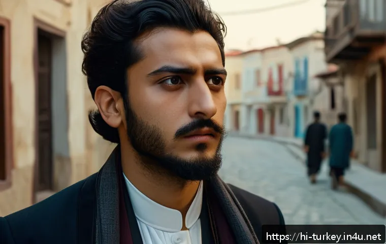 튀르키예에서의 독립 영화 제작 - A sensitive and artistic scene from a Turkish independent film showcasing a young adult actor in tra...